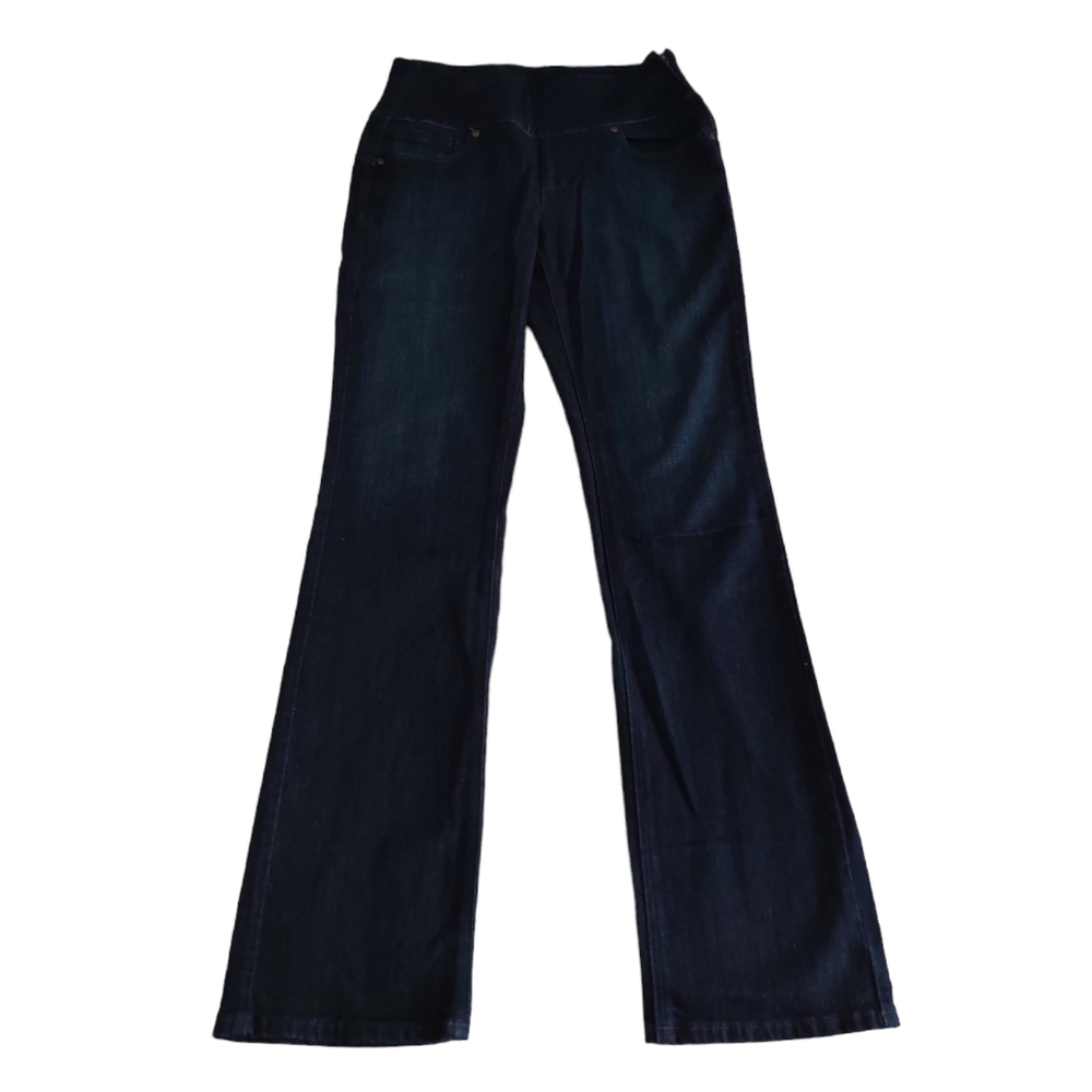 Spanx Sample 27 Tall Sassy Wicked Indigo Blue Wash Bootcut Jeans